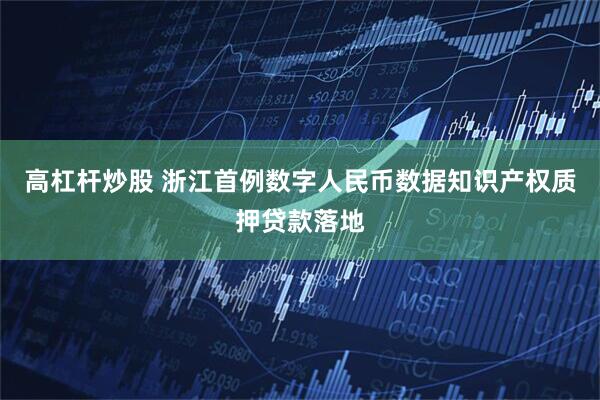 高杠杆炒股 浙江首例数字人民币数据知识产权质押贷款落地